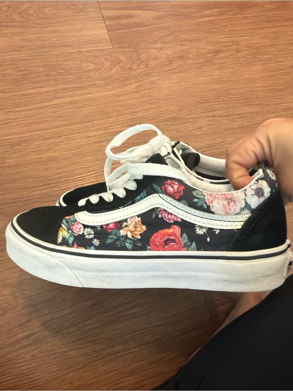 Vans Floral Old Skool Sneakers - Black/Multicolor